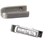 Dolce & Gabbana Silver Plated Metal Brass Pin Men Cufflinks SMY10218