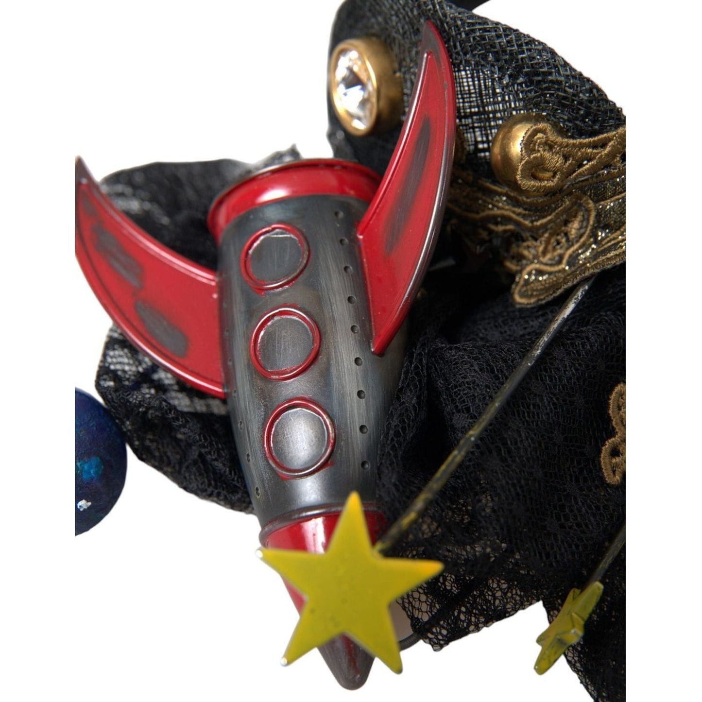 Dolce & Gabbana Multicolor Missile Rocket Crystal Stars Headband Diadem Dolce & Gabbana Dark Slate Gray