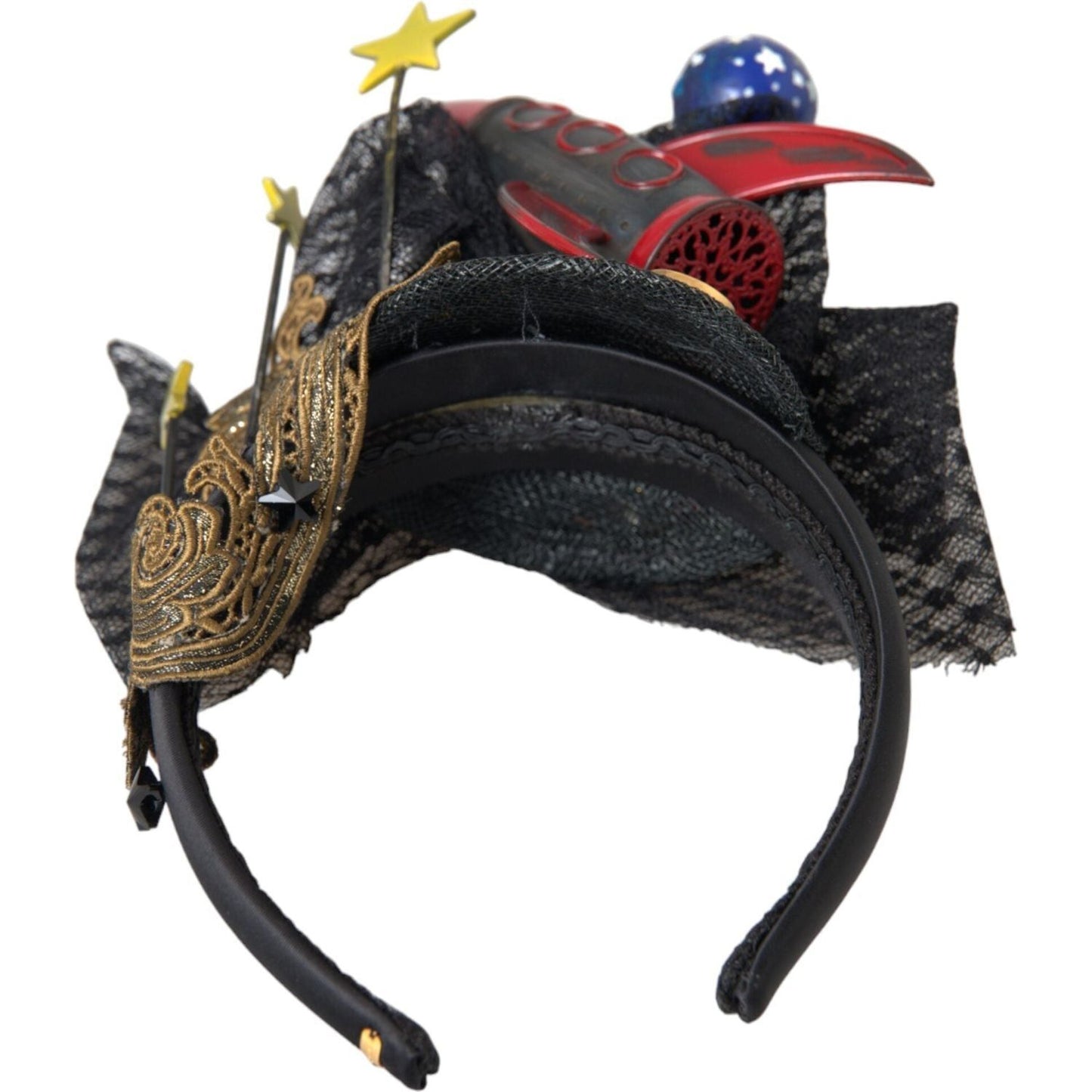 Dolce & Gabbana Multicolor Missile Rocket Crystal Stars Headband Diadem Dolce & Gabbana Dark Slate Gray