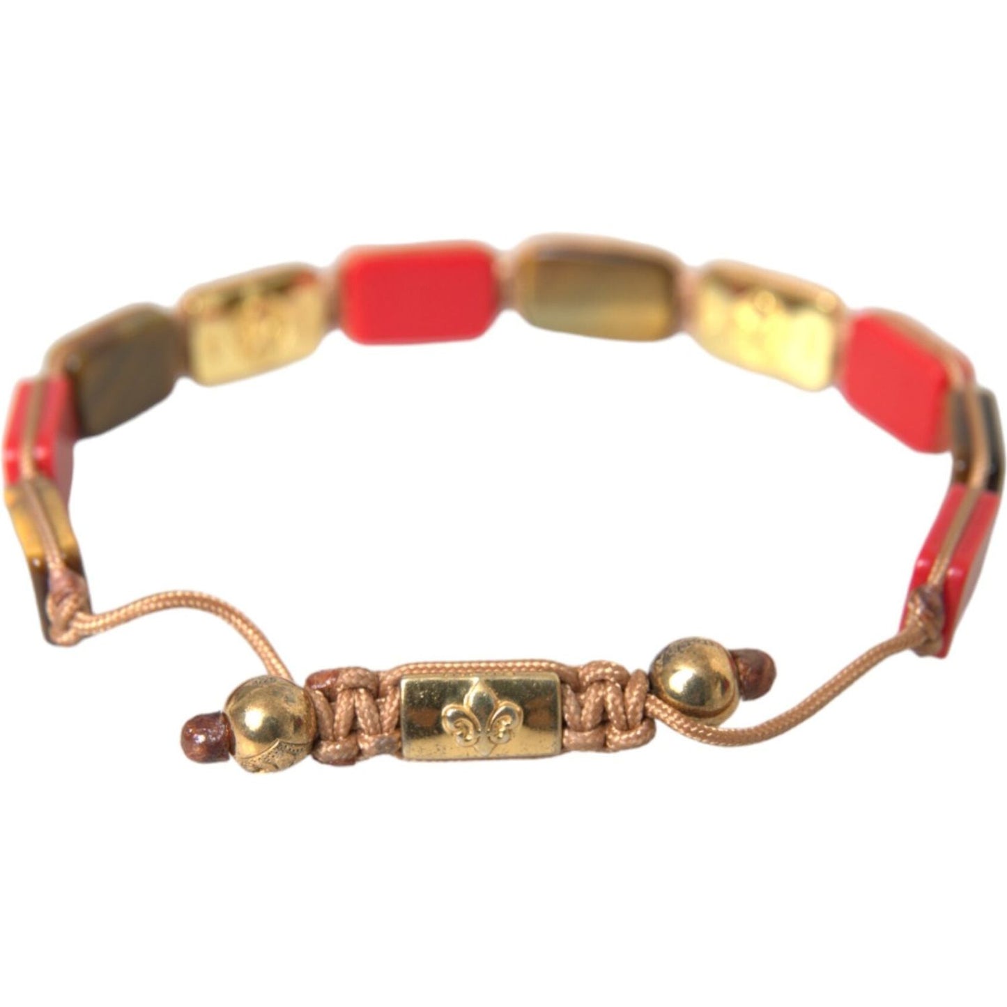 Nialaya CZ Tiger Eye Red Coral 925 Silver Men Bracelet Bracelet Nialaya Rosy Brown