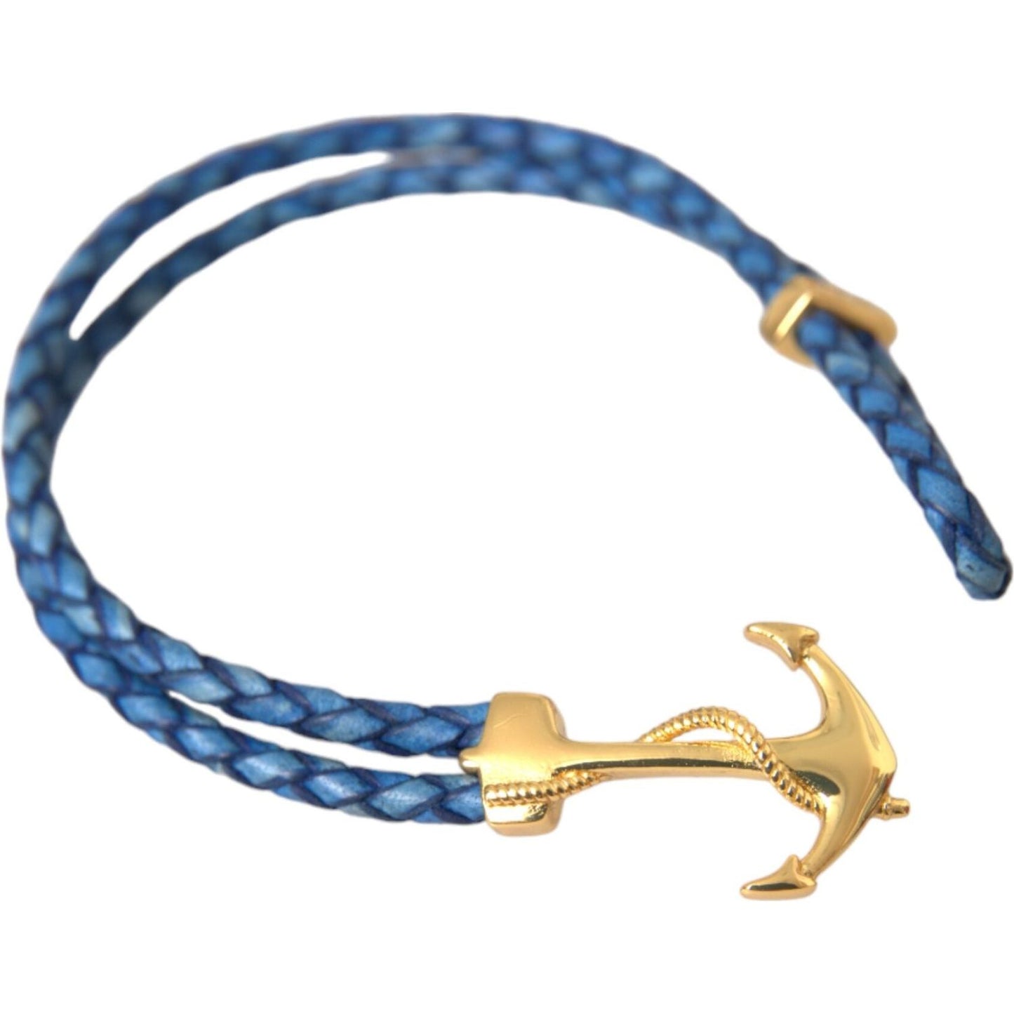 Nialaya Blue Gold Anchor 925 Silver Charm Bracelet Mens Bracelet Nialaya Dark Slate Blue