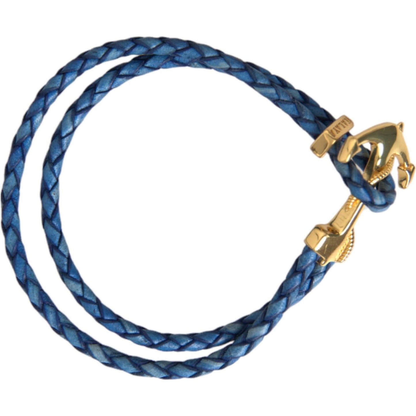 Nialaya Blue Gold Anchor 925 Silver Charm Bracelet Mens Bracelet Nialaya Dark Slate Gray