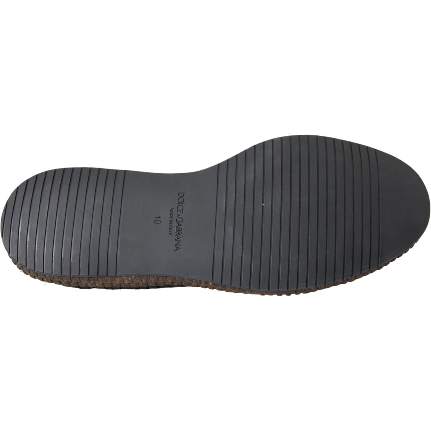 Dolce & Gabbana Black Woven Goat Leather Lace Up Derby Shoes Dolce & Gabbana Dark Slate Gray