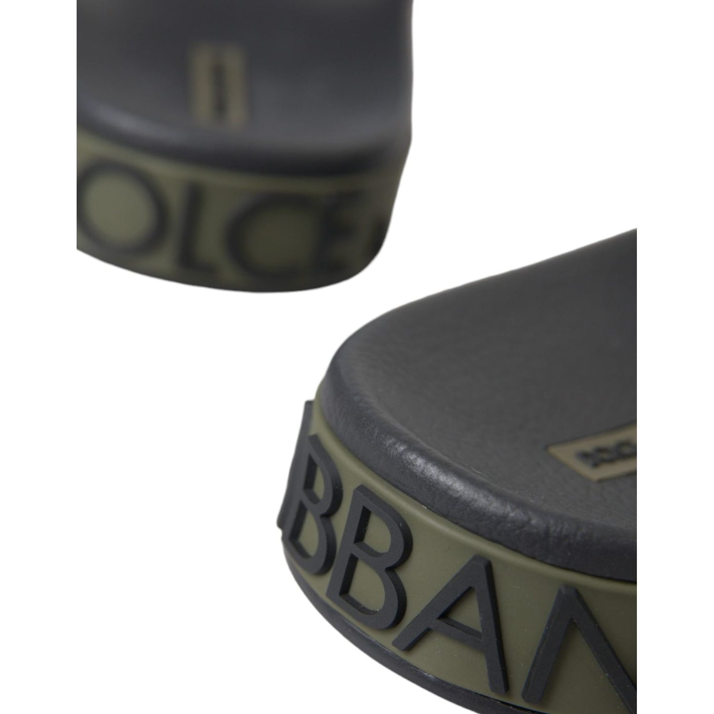 Dolce & Gabbana Multicolor Camouflage Leather Beachwear Men Shoes Dolce & Gabbana Dark Slate Gray