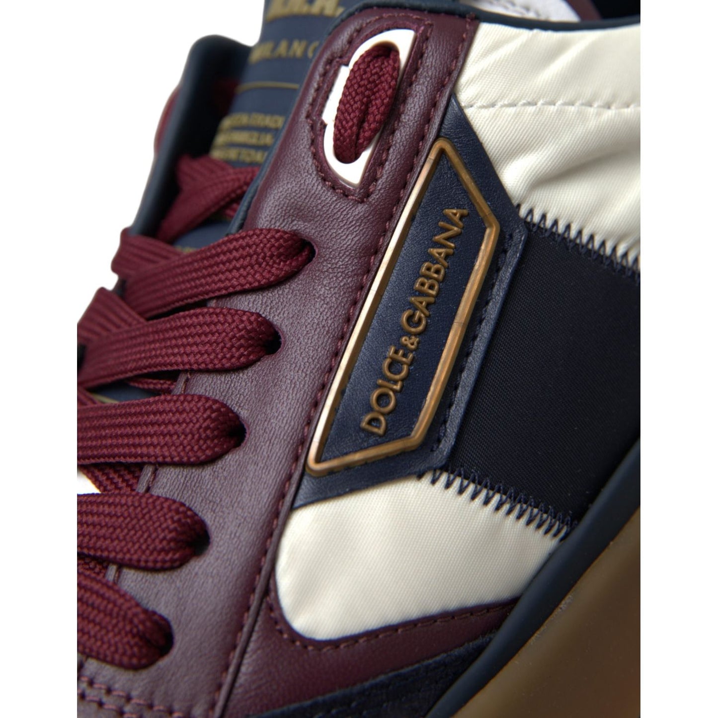 Dolce & Gabbana Multicolor Miami Leather Low Top Sneakers Shoes Dolce & Gabbana Dark Slate Gray