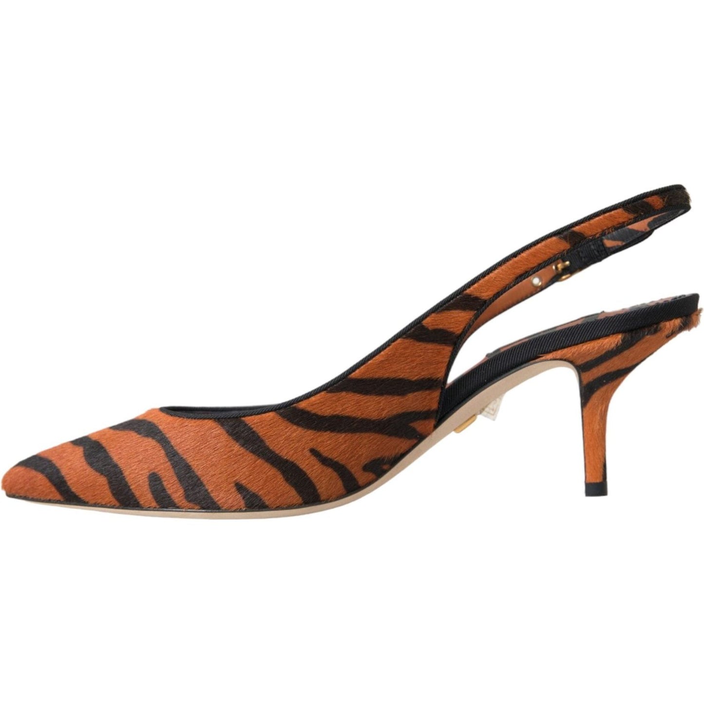 Dolce & Gabbana Dolce & Gabbana Black Orange Zebra Leather Slingbacks Shoes LA11133-35 1728,67345645728,Dolce & Gabbana,EU35/US4.5,EU36/US5.5,EU37/US6.5,EU38/US7.5,Material: Pony Hair,New with tags,Orange,Sandals - Women - Shoes,Shoes,Women - Shoes