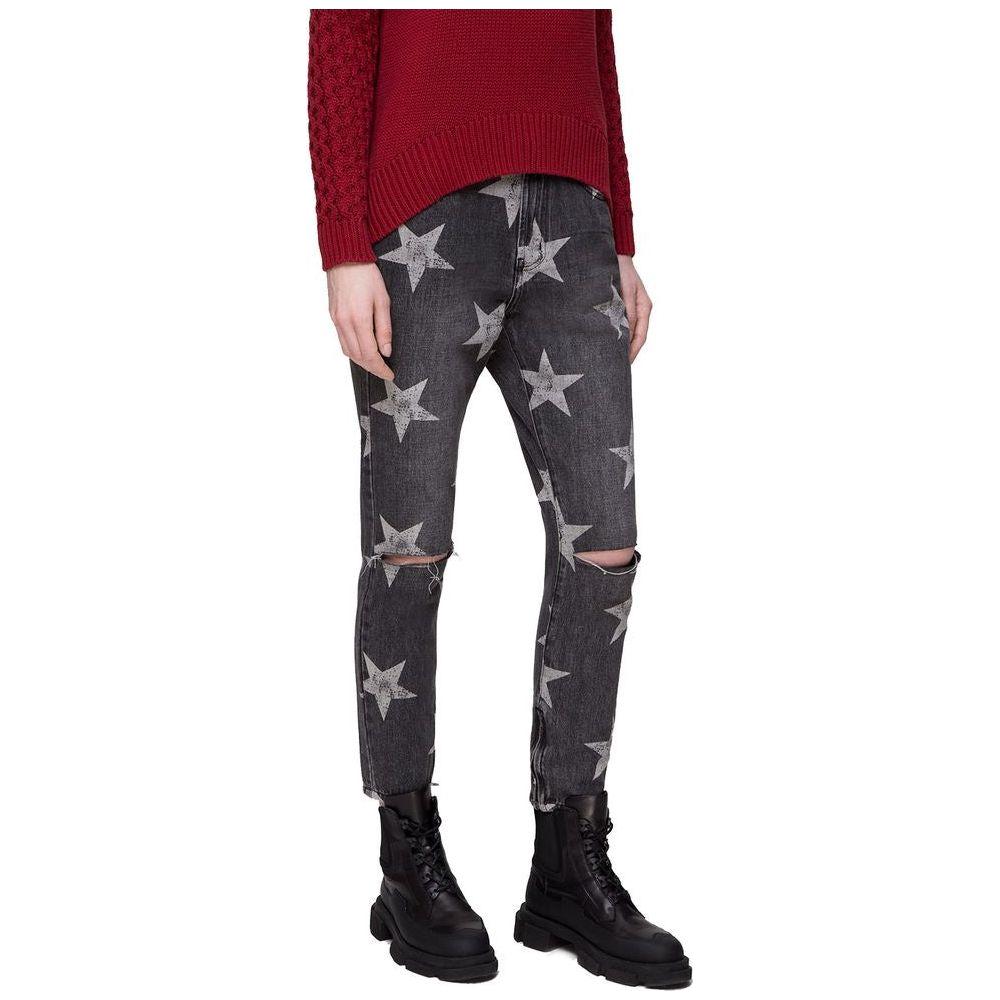 One Teaspoon Gray Cotton Women's Jean One Teaspoon Dark Slate Gray