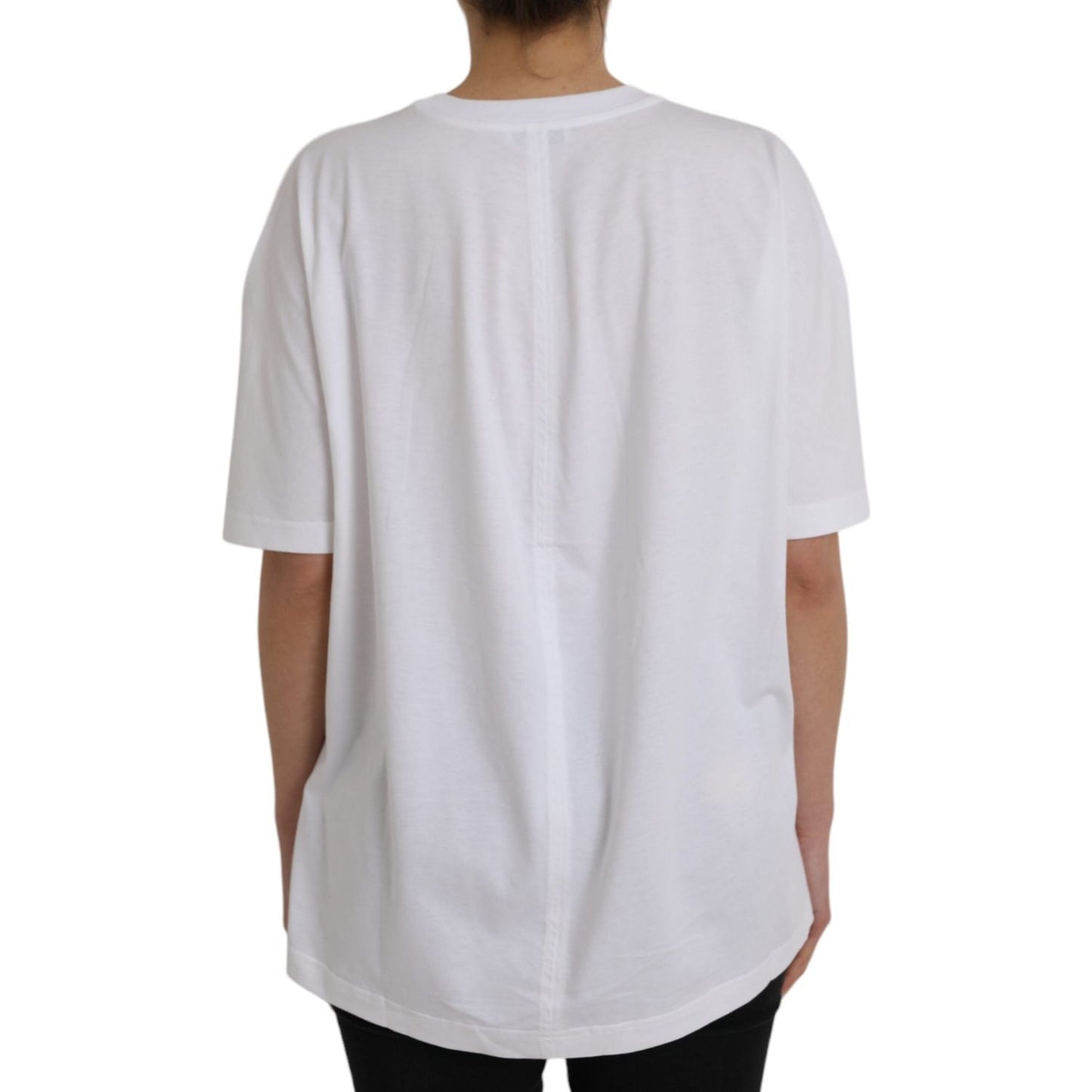 Balenciaga White Cotton Crew Neck Short Sleeves T-shirt Balenciaga Gray