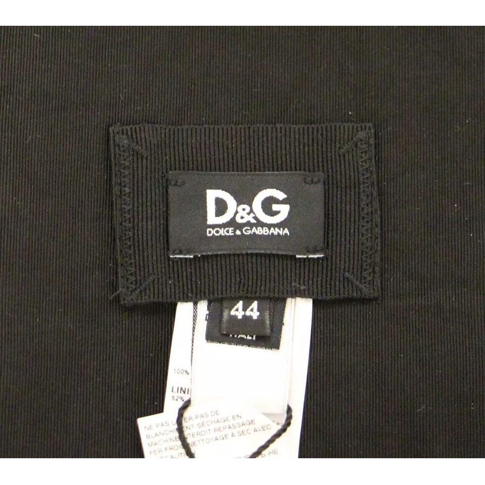 Dolce & Gabbana Black Silk Womens Waist Cummerbund Dolce & Gabbana Dark Slate Gray