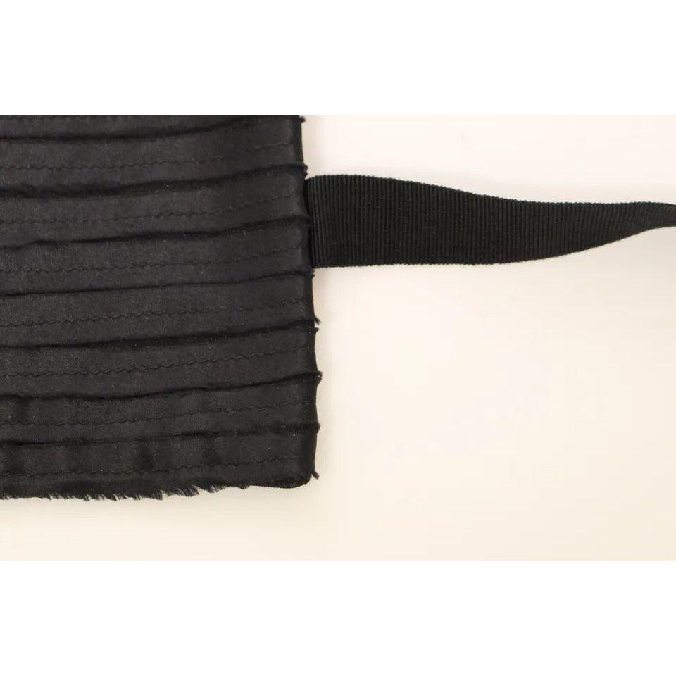 Dolce & Gabbana Black Silk Womens Waist Cummerbund Dolce & Gabbana Beige
