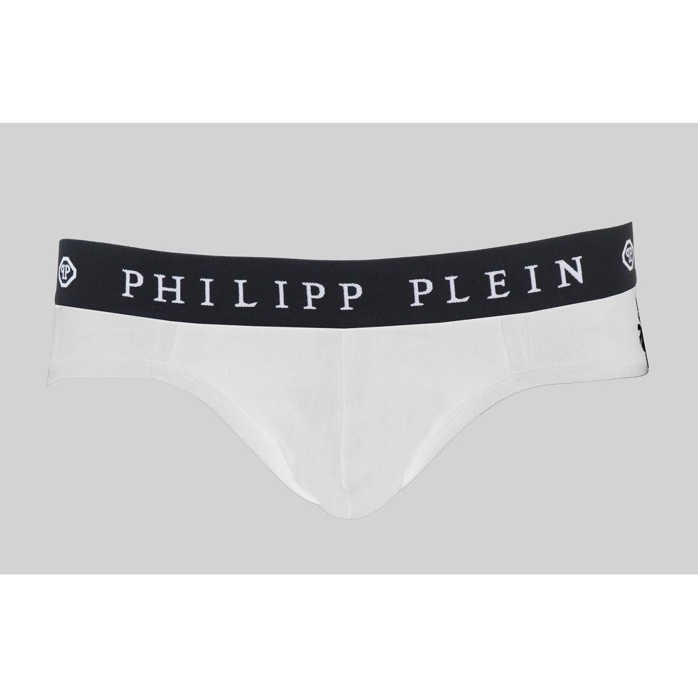 Philipp Plein White Cotton Men Boxer Short PH-6416-XL