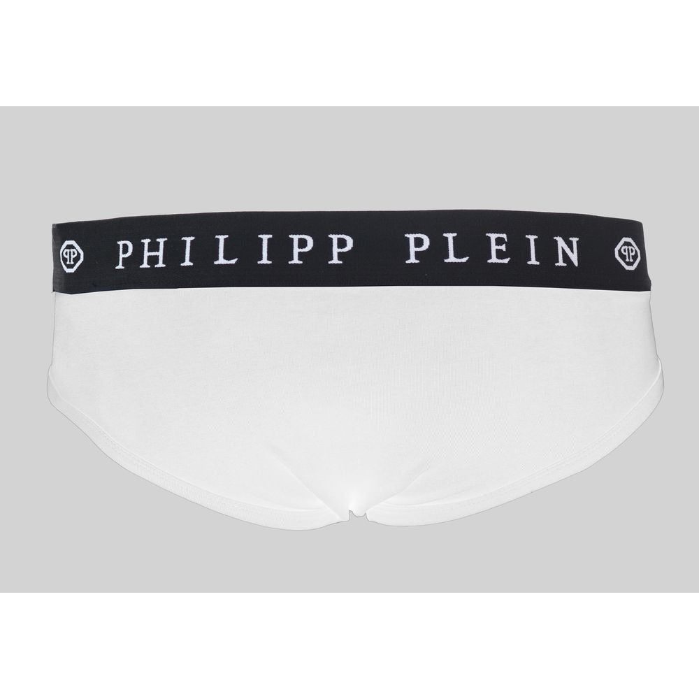 Philipp Plein White Cotton Men Boxer Short PH-6416-XL