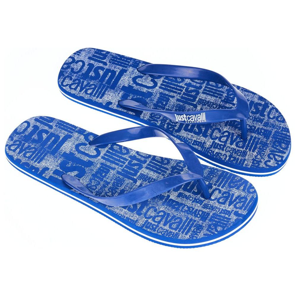 Just Cavalli Light Blue EVA Men Sandal Just Cavalli Dark Slate Blue
