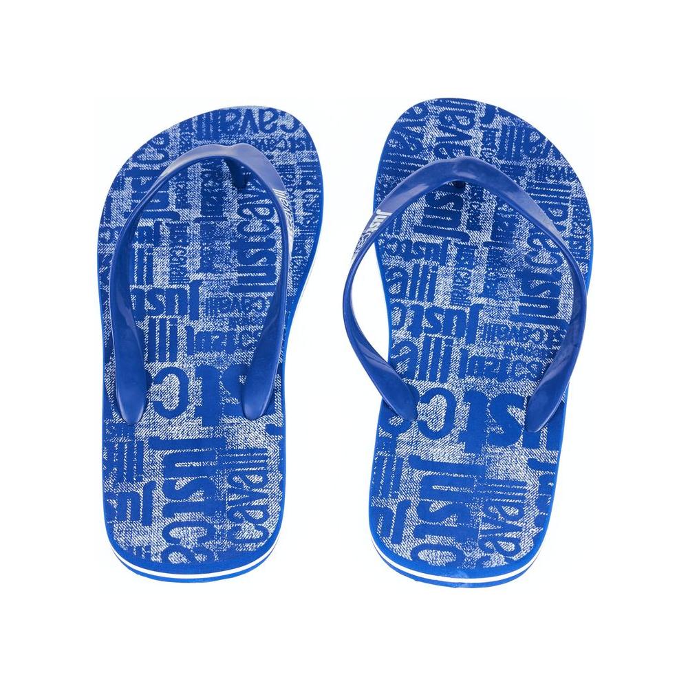 Just Cavalli Light Blue EVA Men Sandal Just Cavalli Dark Slate Blue