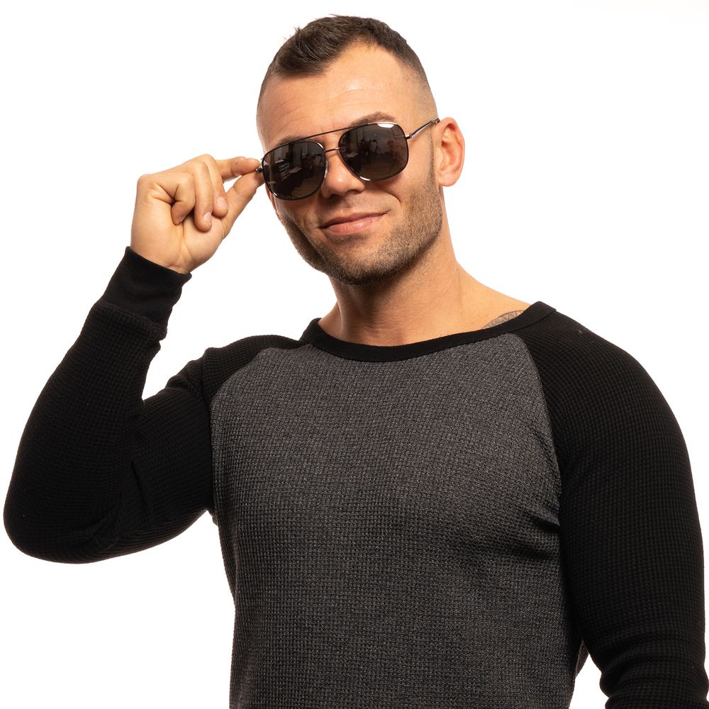 Guess Gray Men Sunglasses Guess Black