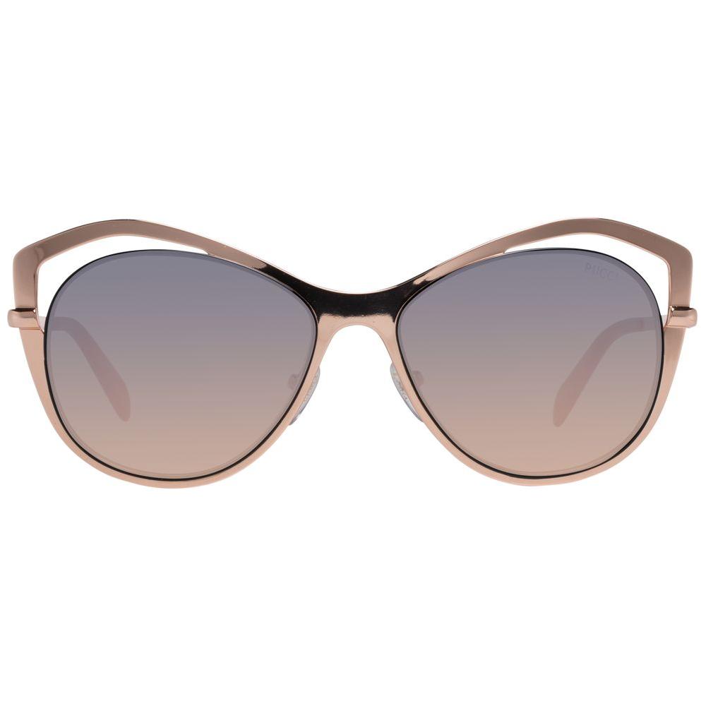 Emilio Pucci Rose Gold Women Sunglasses Emilio Pucci Rosy Brown