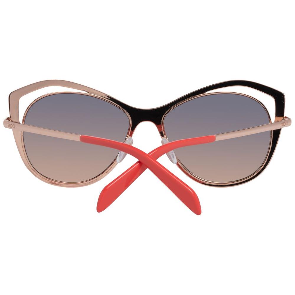 Emilio Pucci Rose Gold Women Sunglasses Emilio Pucci Rosy Brown