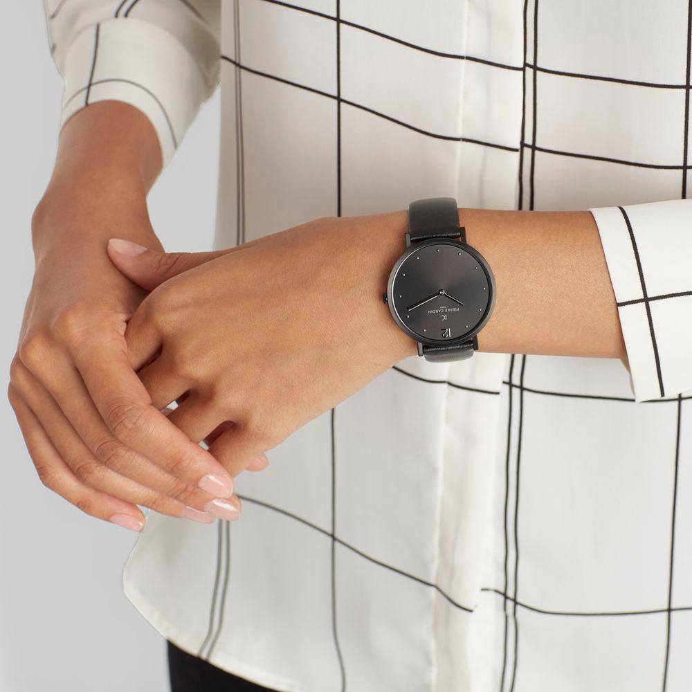 Pierre Cardin Black Women Watch Pierre Cardin Gray