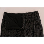 Dolce & Gabbana Black Sequined Fashion Shorts BYX1101-1