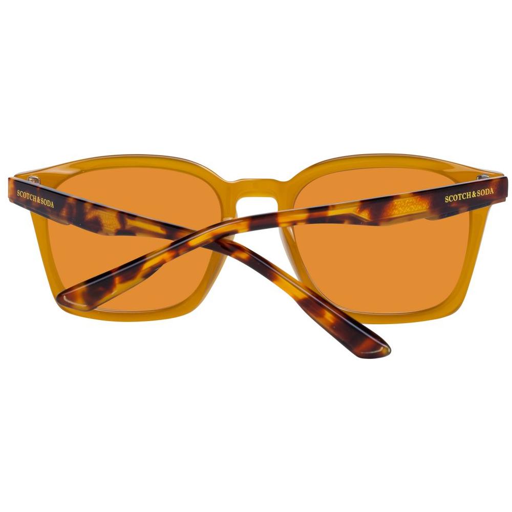 Scotch & Soda Yellow Men Sunglasses Scotch & Soda Chocolate