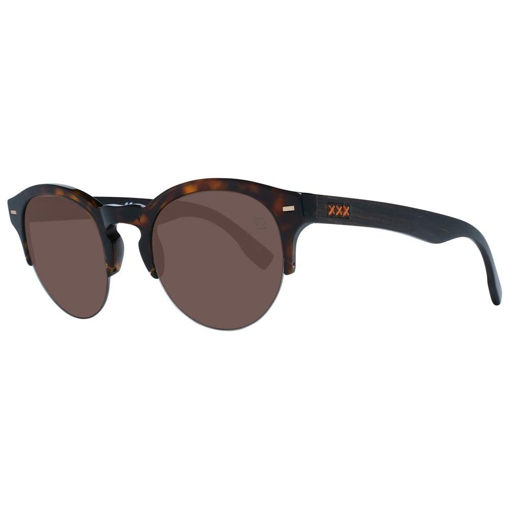 Ermenegildo Zegna Brown Men Sunglasses Ermenegildo Zegna Dim Gray