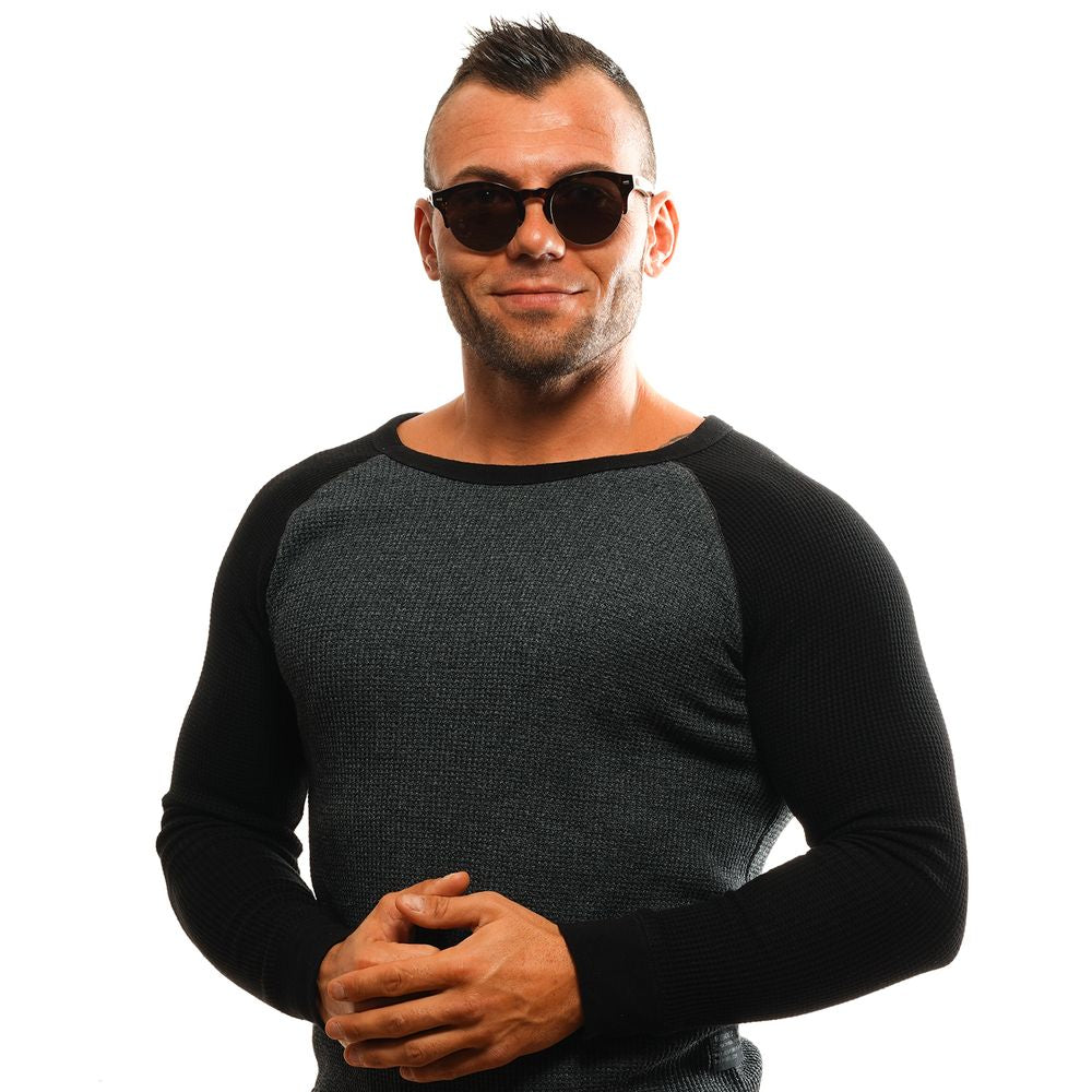 Ermenegildo Zegna Brown Men Sunglasses Ermenegildo Zegna Black