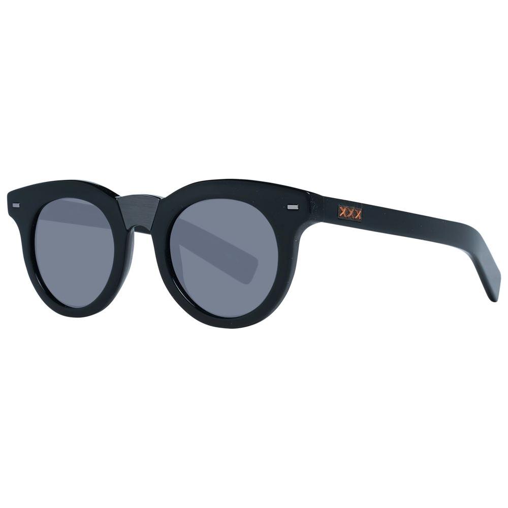 Ermenegildo Zegna Black Men Sunglasses Ermenegildo Zegna Dark Slate Gray