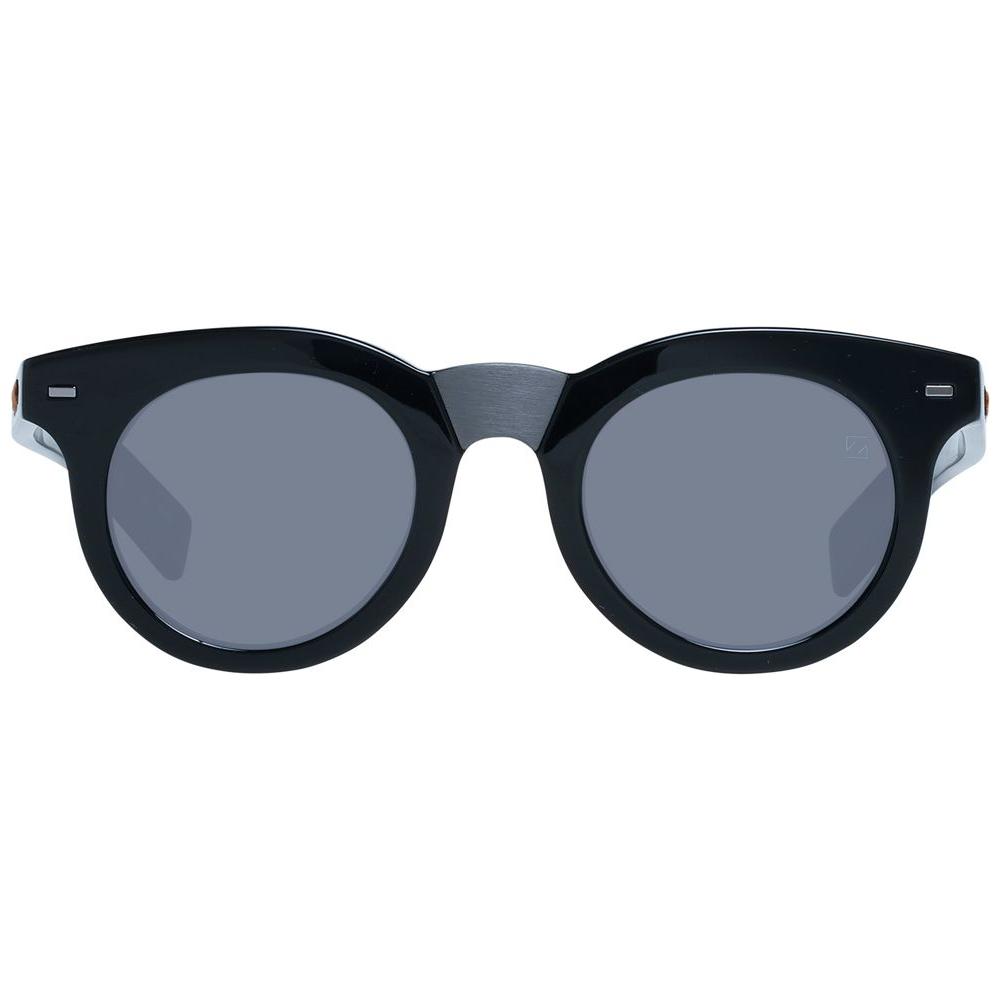 Ermenegildo Zegna Black Men Sunglasses Ermenegildo Zegna Slate Gray