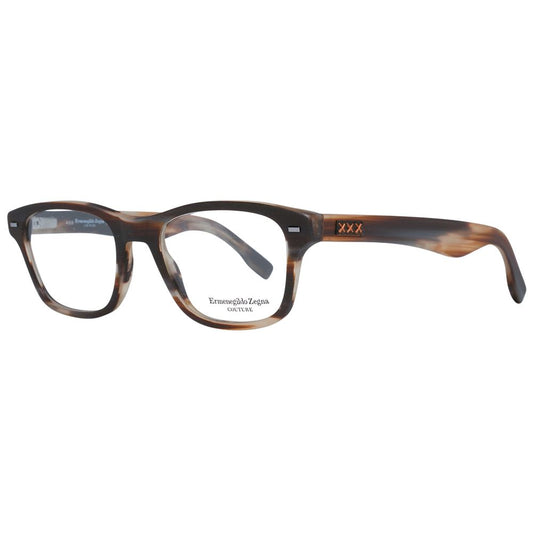 Ermenegildo Zegna Brown Men Glasses Frame