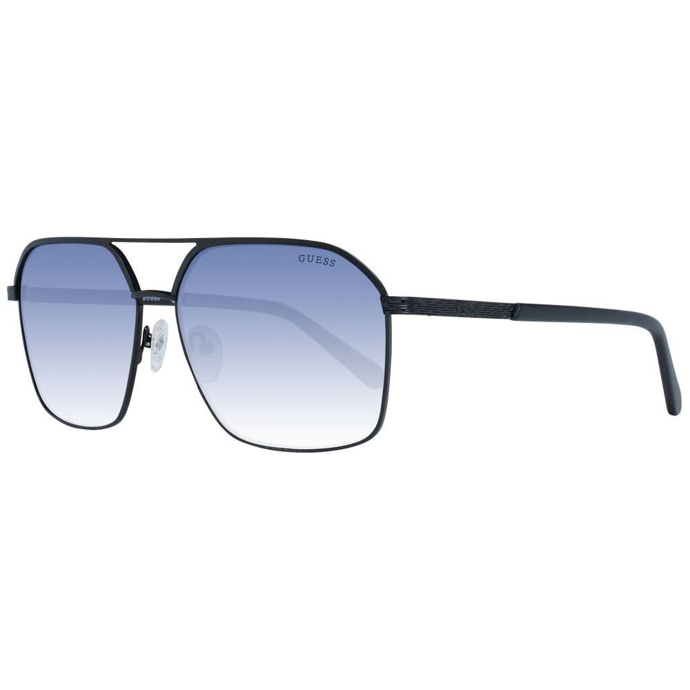 Guess Black Men Sunglasses Guess Light Steel Blue