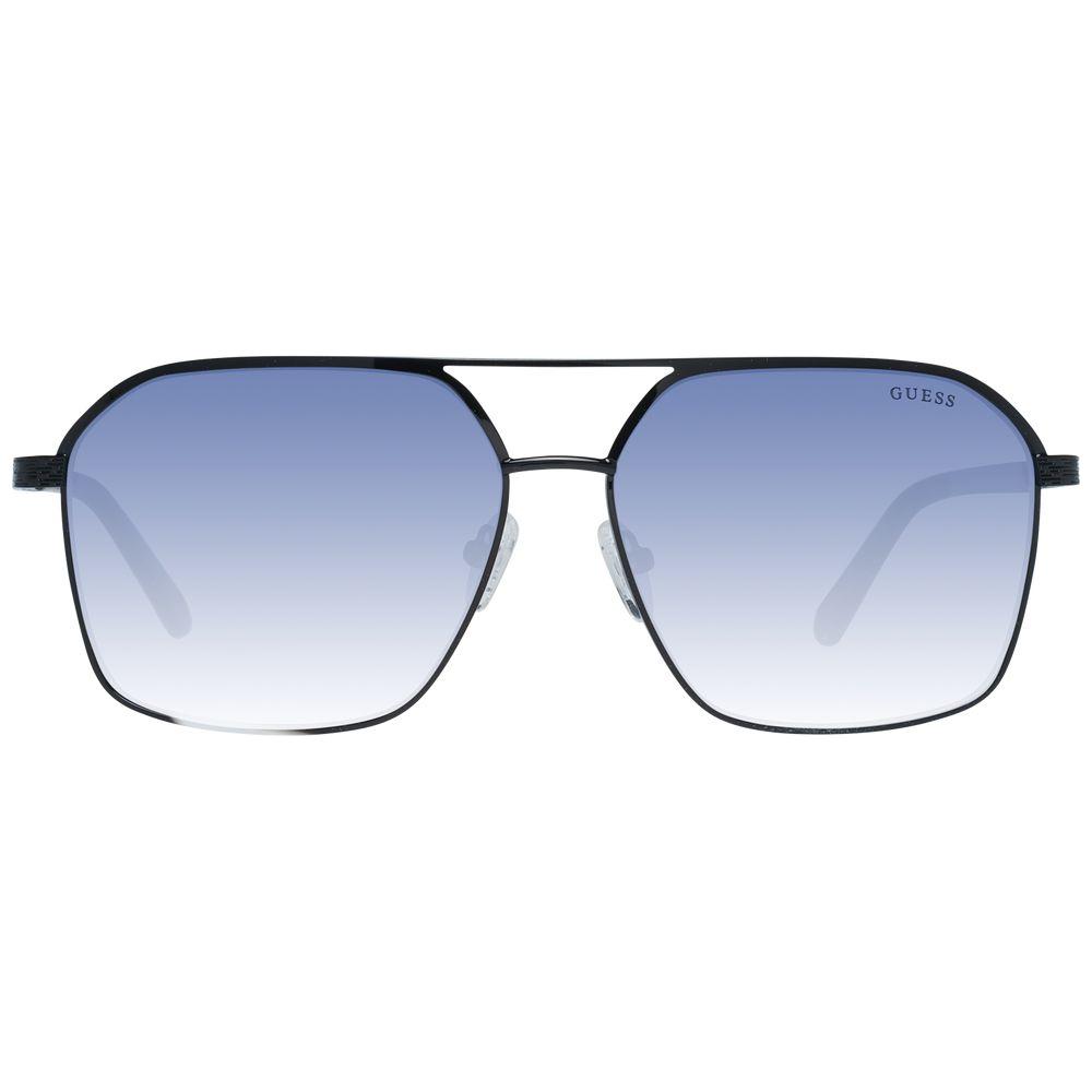 Guess Black Men Sunglasses Guess Light Steel Blue