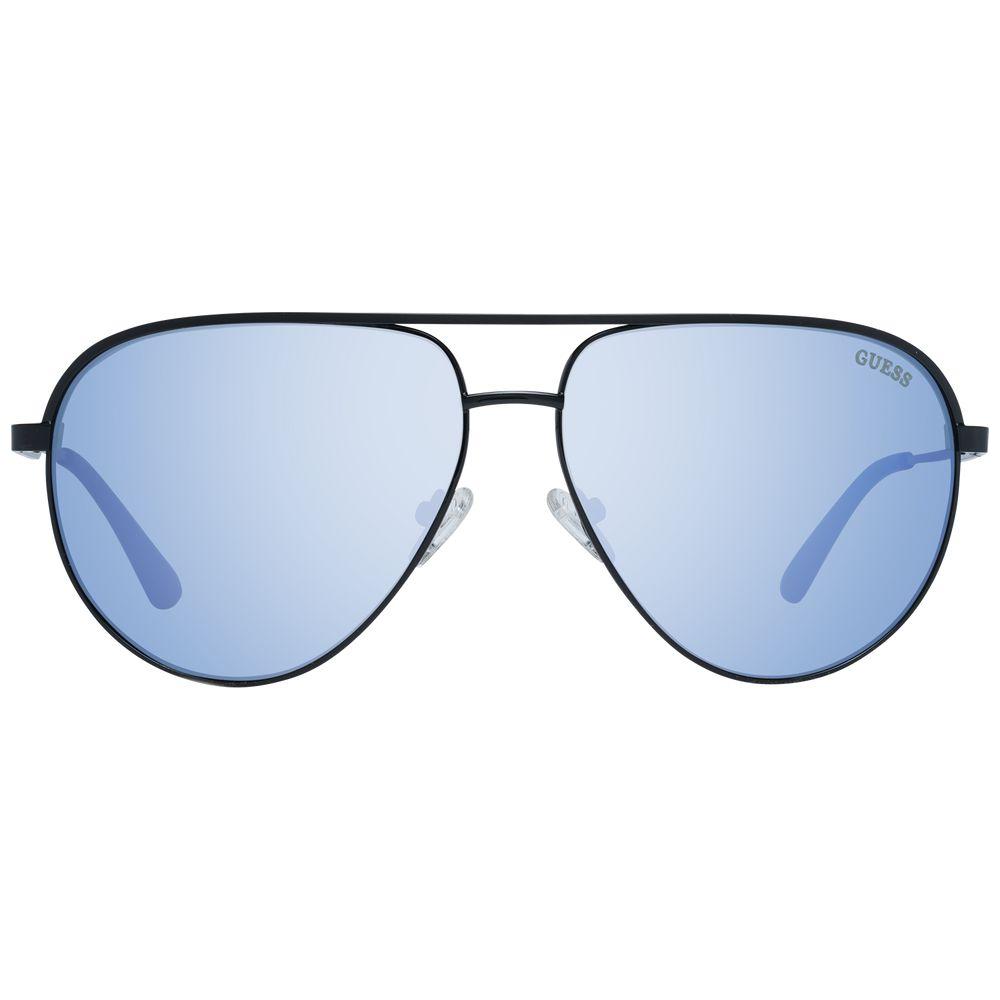 Guess Black Men Sunglasses Guess Light Steel Blue