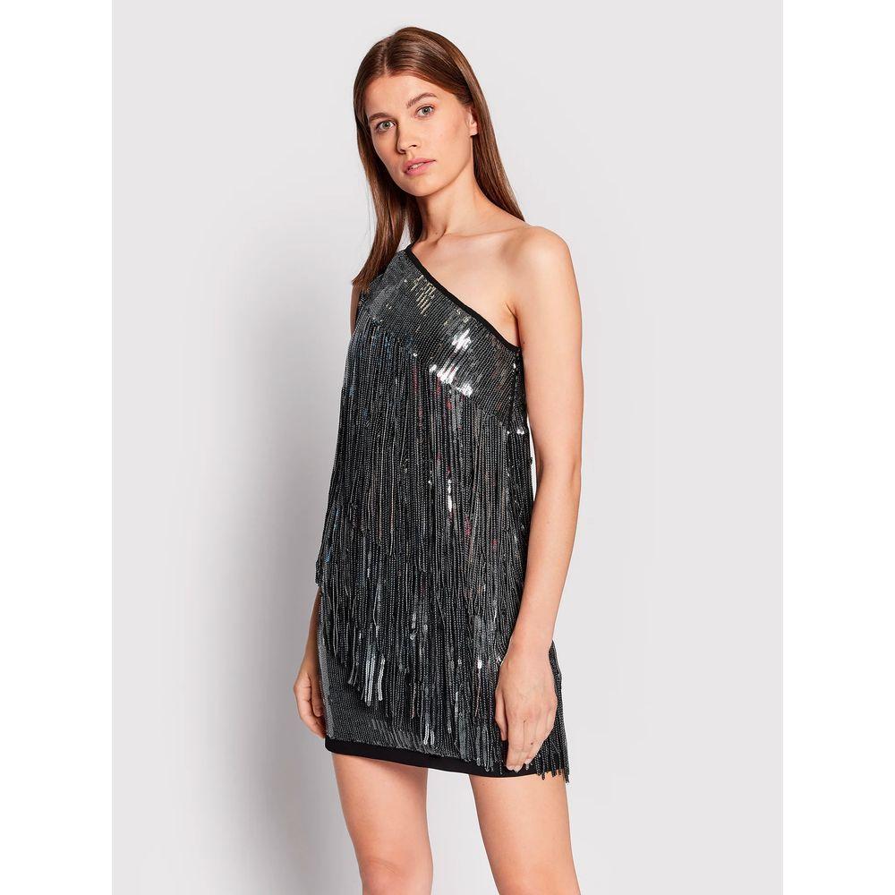 PINKO Gray Polyester Women Dress PINKO Light Gray