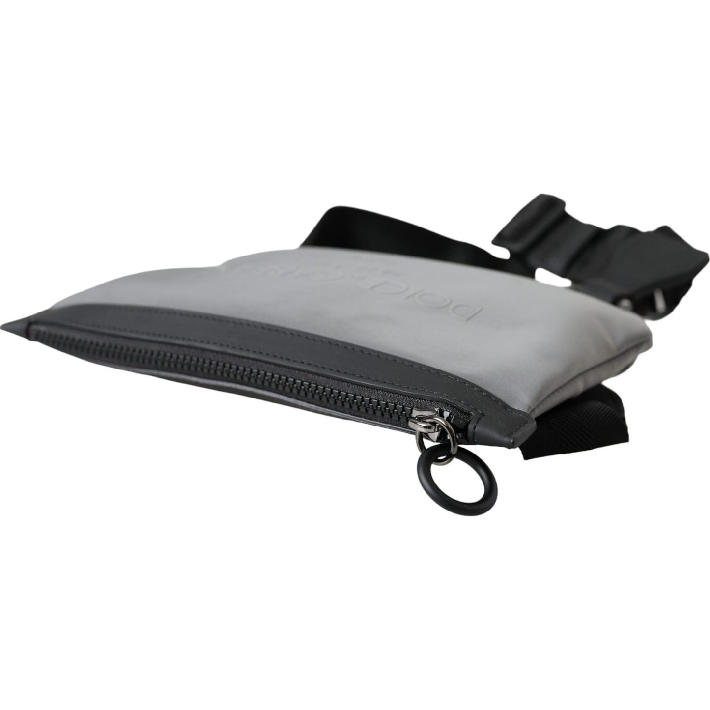 Dolce & Gabbana Gray Neoprene Logo Zip Waist Fanny Pack Belt Pouch Bag Dolce & Gabbana Dark Slate Gray