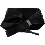 Dolce & Gabbana Black Nylon Logo Plaque Belt Waist Fanny Pack Bag Dolce & Gabbana Black