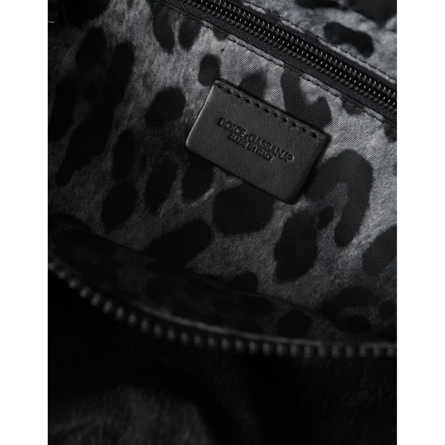 Dolce & Gabbana Black Nylon Logo Plaque Belt Waist Fanny Pack Bag Dolce & Gabbana Black