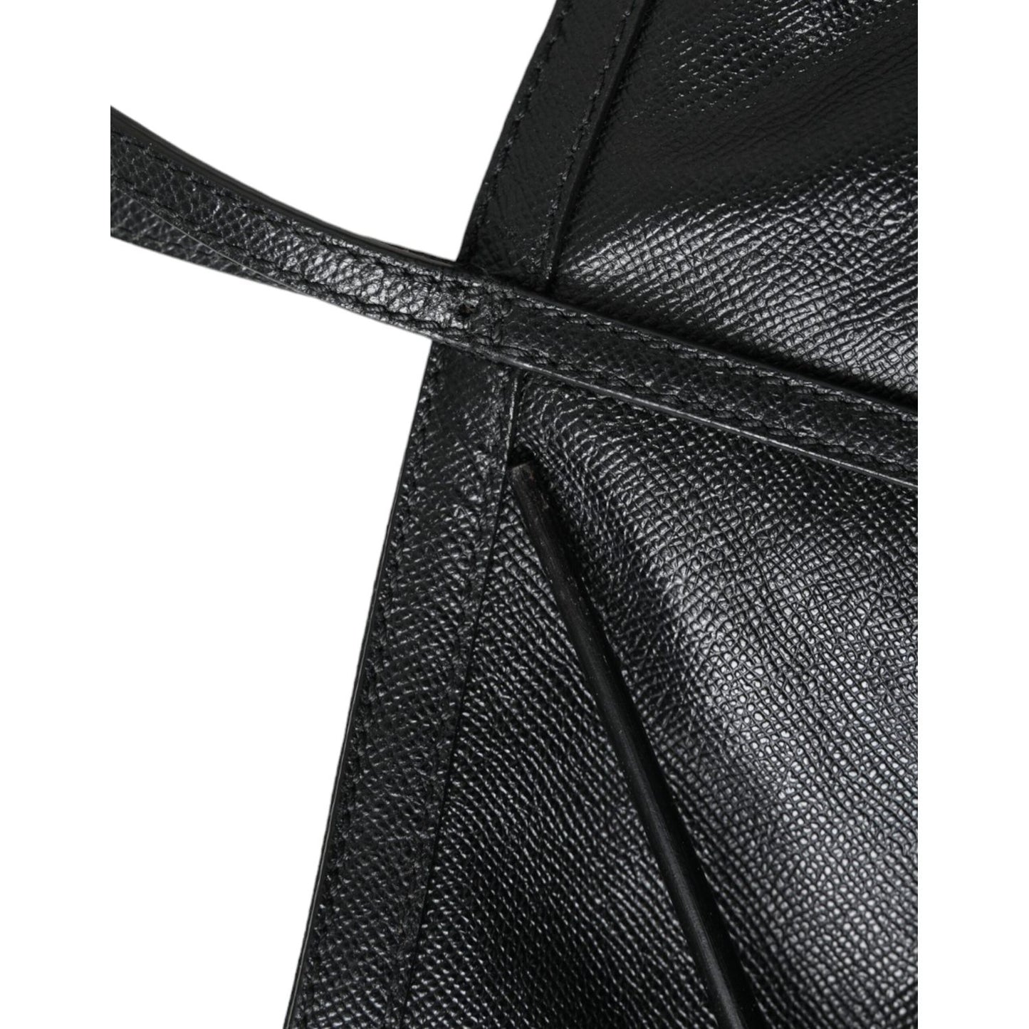 Dolce & Gabbana Black Leather Miss Escape Shopping Tote Women Bag Dolce & Gabbana Dark Slate Gray