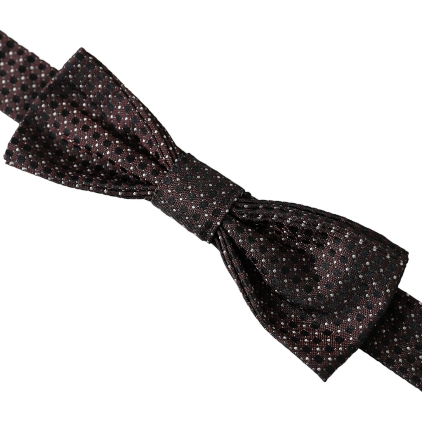 Dolce & Gabbana Brown Fantasy Silk Adjustable Neck Men Papillon Bow Tie Dolce & Gabbana Black