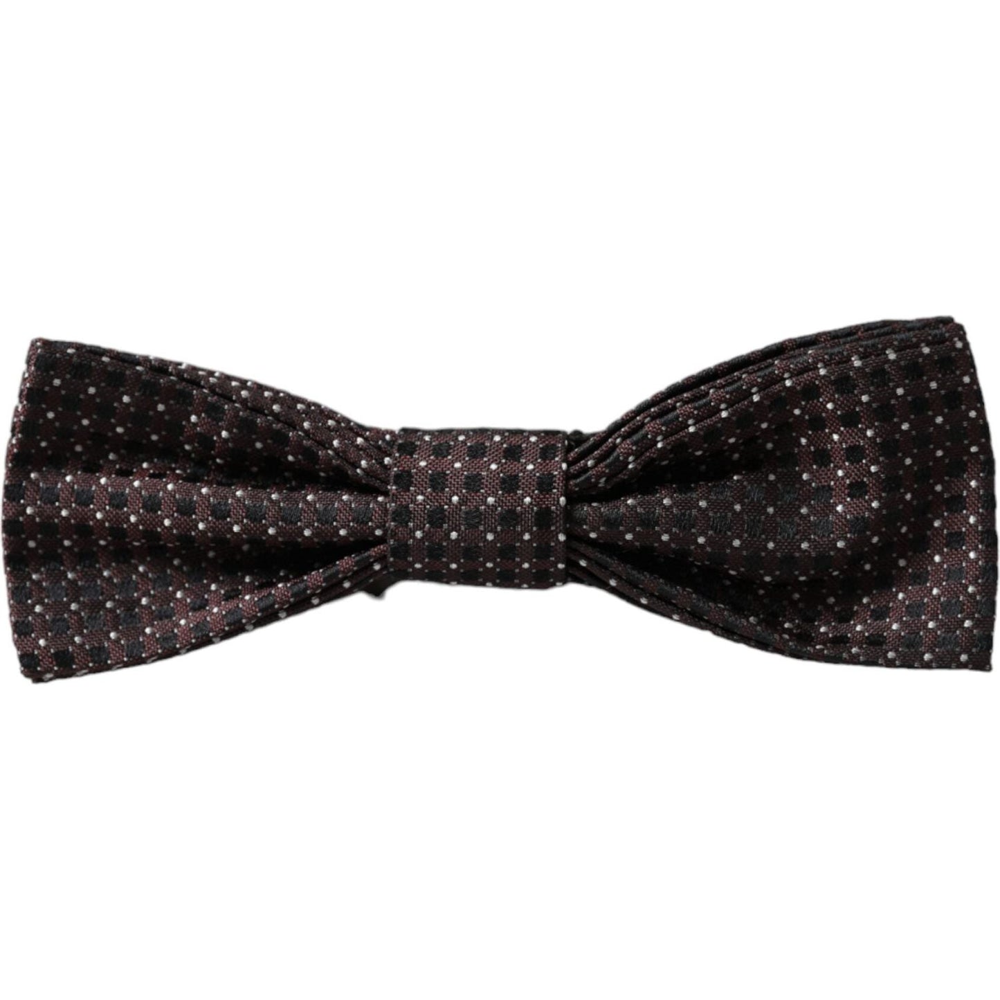 Dolce & Gabbana Brown Fantasy Silk Adjustable Neck Men Papillon Bow Tie Dolce & Gabbana Black