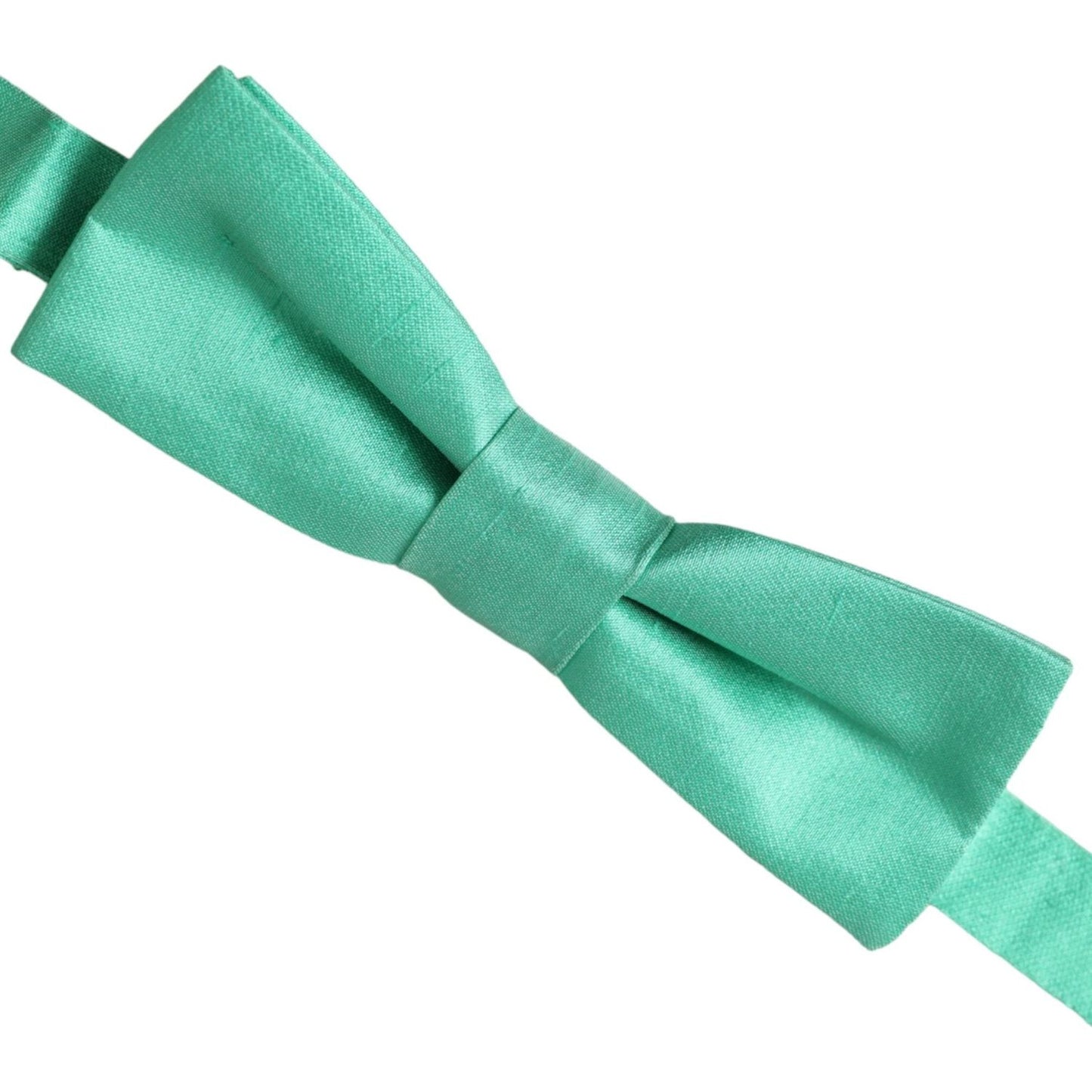 Dolce & Gabbana Mint Green Silk Adjustable Neck Men Bow Tie Dolce & Gabbana Medium Aquamarine