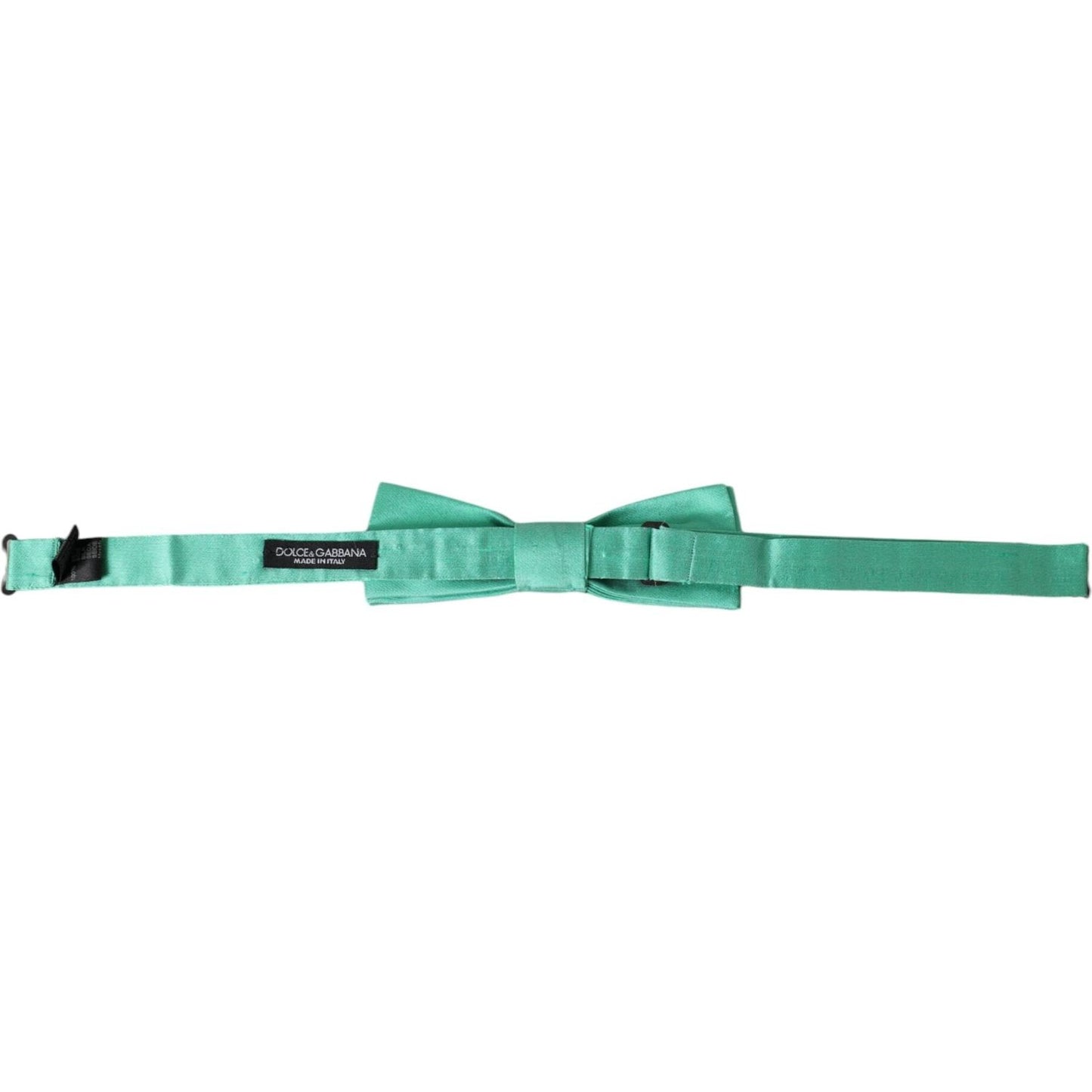 Dolce & Gabbana Mint Green Silk Adjustable Neck Men Bow Tie Dolce & Gabbana Cadet Blue
