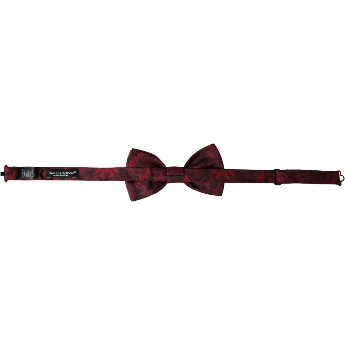Dolce & Gabbana Red Silk Floral Adjustable Neck Men Bow Tie Dolce & Gabbana Dark Slate Gray