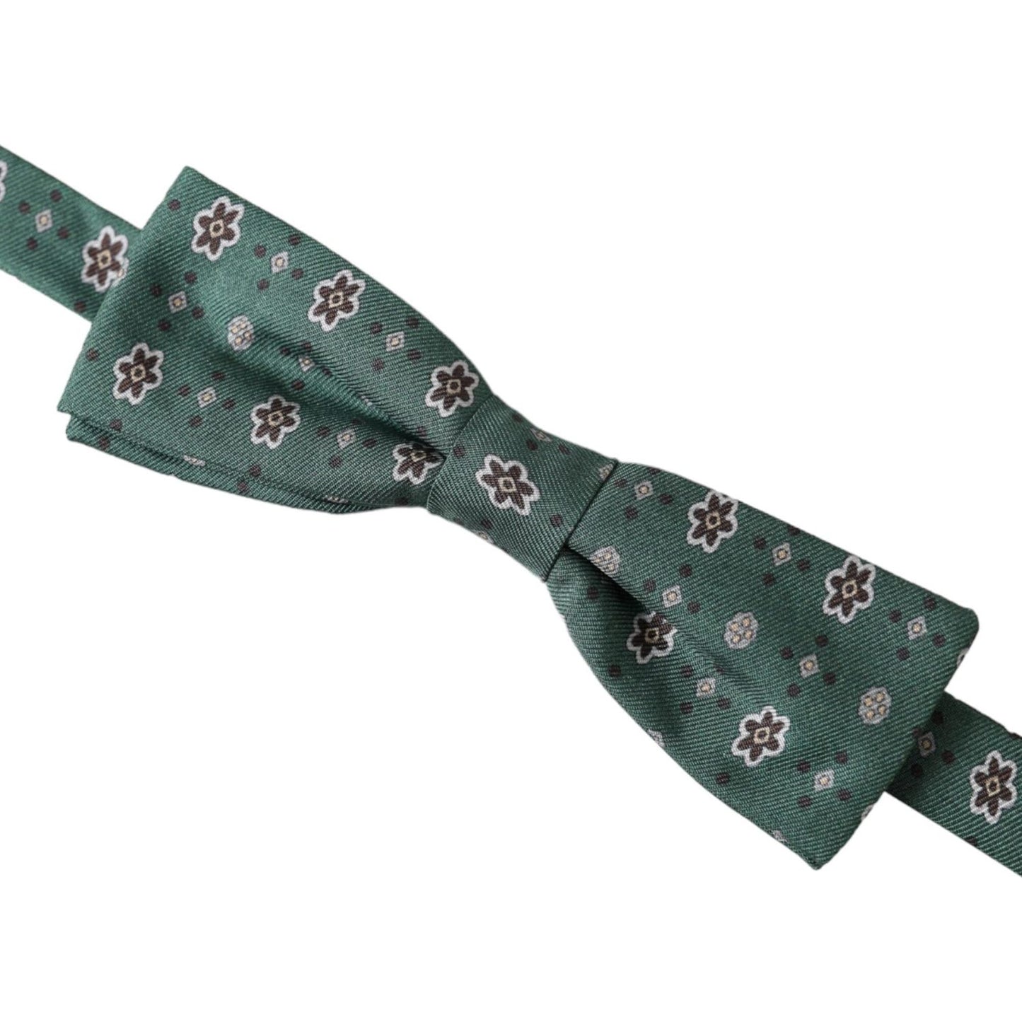 Dolce & Gabbana Mint Green Floral Adjustable Neck Men Bow Tie Dolce & Gabbana Dark Slate Gray