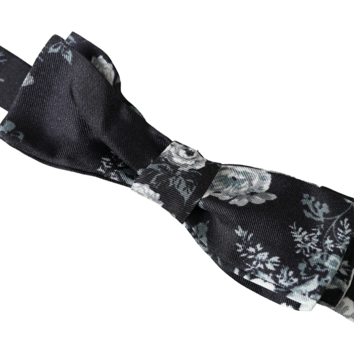 Dolce & Gabbana Black Floral Fantasy Adjustable Neck Men Bow Tie Dolce & Gabbana Dark Slate Gray