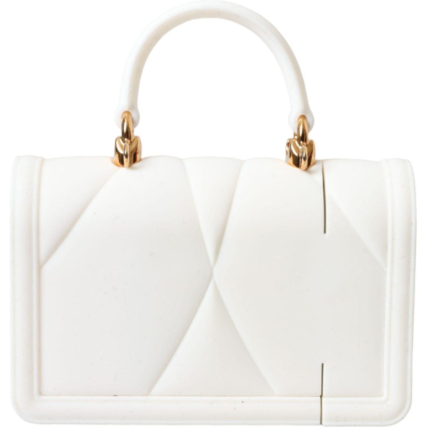 Dolce & Gabbana White Silicone Devotion Heart Cover Hand Bag Airpod Case Dolce & Gabbana Beige