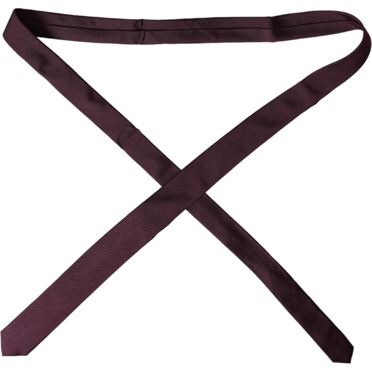 Dolce & Gabbana Bordeaux Solid 100% Silk Adjustable Men Tie Dolce & Gabbana Dark Slate Gray
