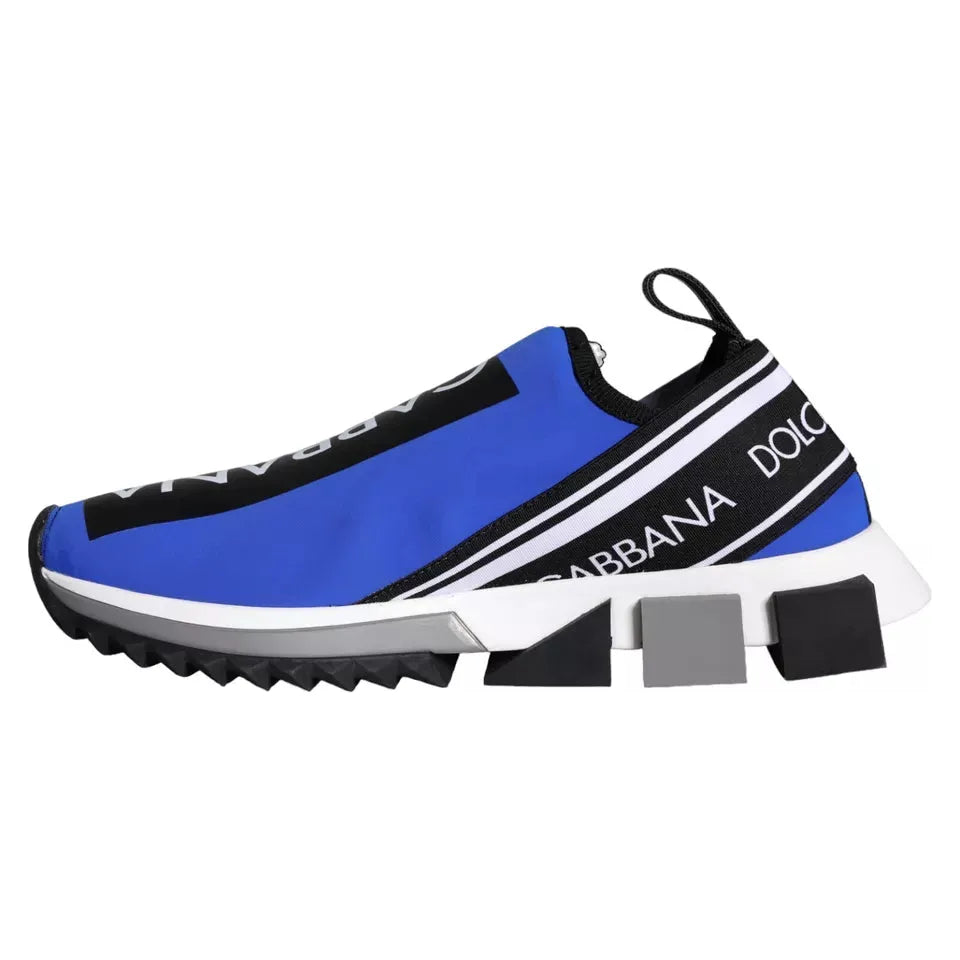 Dolce & Gabbana Blue Logo Low Top Sorrento Sneakers Shoes Dolce & Gabbana Lavender