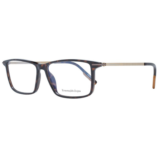 Ermenegildo Zegna Brown Men Glasses Frame
