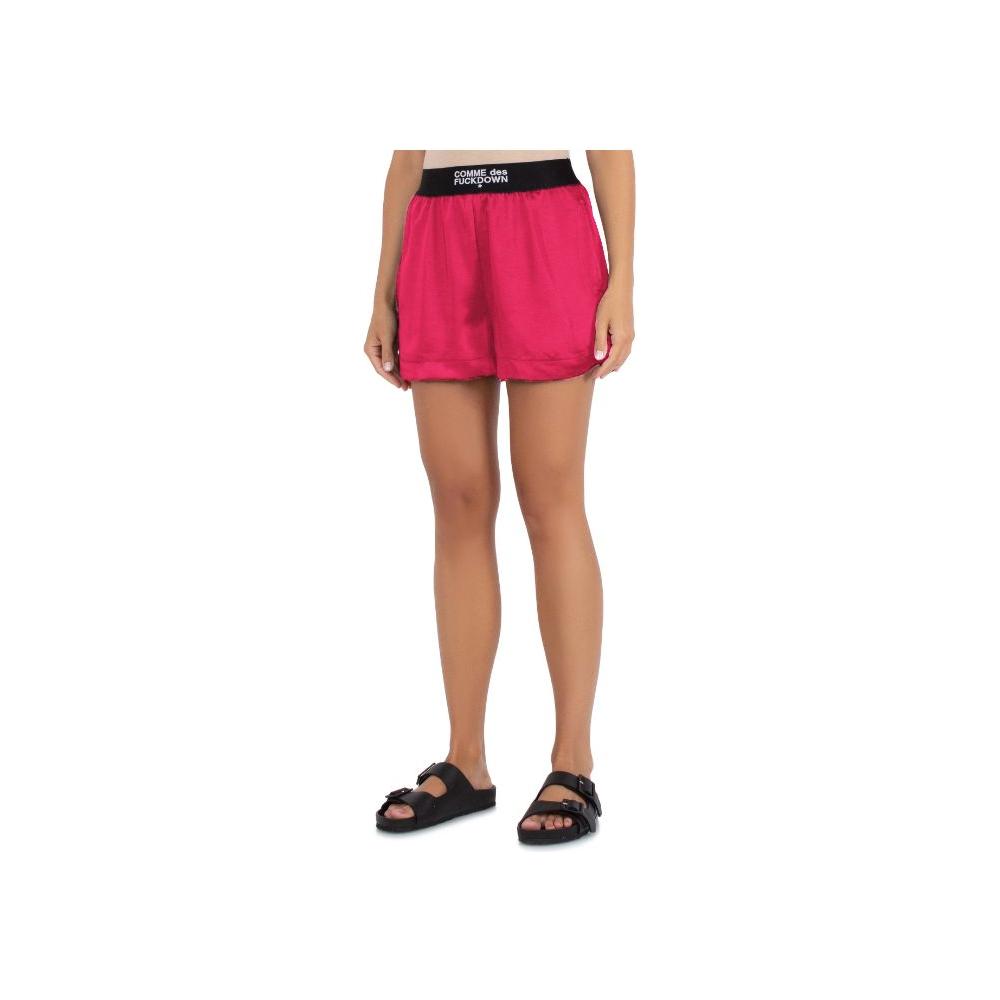 Comme Des Fuckdown Fuchsia Polyester Short Comme Des Fuckdown Rosy Brown