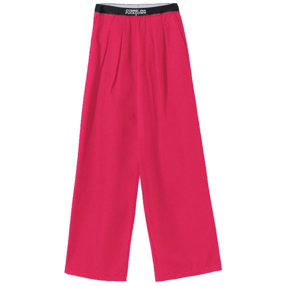 Comme Des Fuckdown Fuchsia Polyester Jeans & Pant Comme Des Fuckdown Maroon